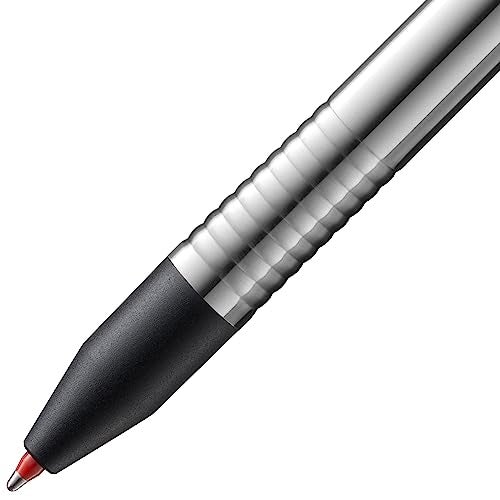 Lamy logo 3-colours - multicoloured ballpoint pen (black, blue, red) with a sight dial mechanism in an elegant stainless steel case - incl ballpoint refills M 21 in black, blue & red - Image 2