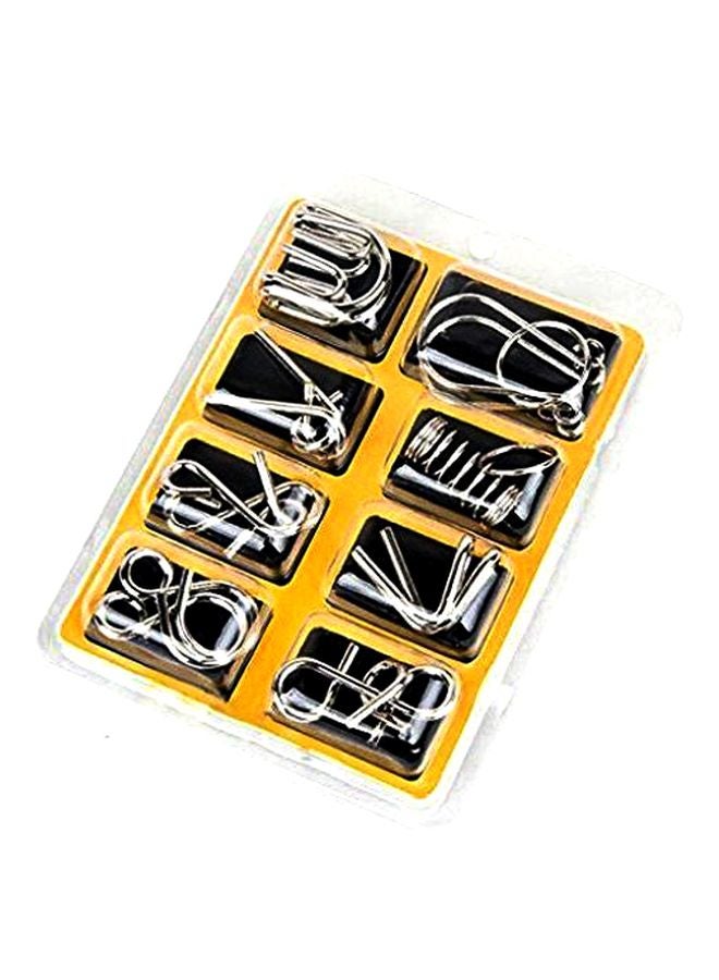 8-Piece Metal Wire Puzzle Toy Set