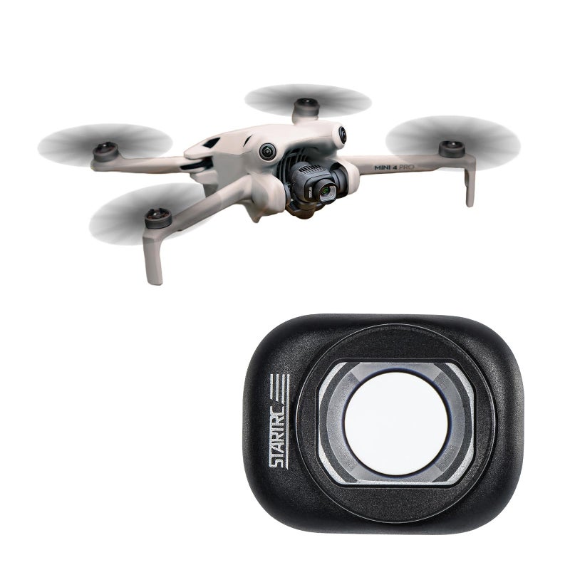 SOLARAE Mini 4 Pro Wide-Angle Lens, High-Definition Optical Glass, for Dji Mini 4 Pro Accessory, Easy To Install And Remove, Expand The Drone Shooting Angle Hd Lens - Image 1