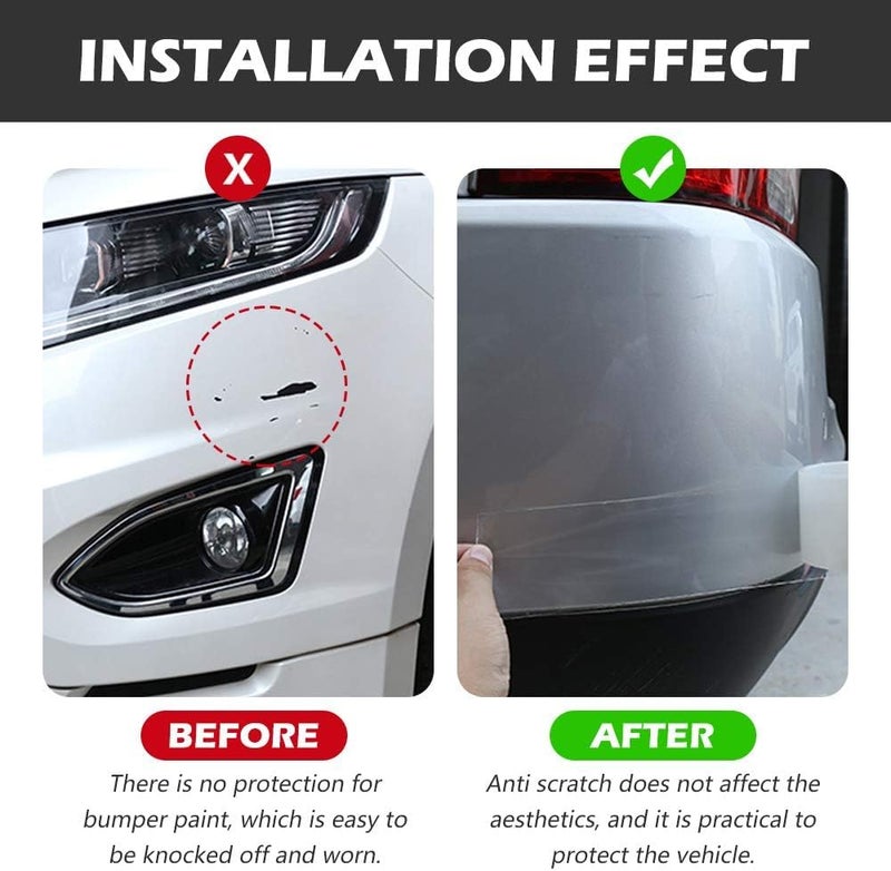 Scalebee High Glossy Anti Scratch Paint Protection Film Tape PPF for Car Protection & Decoration for All Car Door Transparent Adhesive Seal Strip Door Edge Guard (Transparent) - Image 3