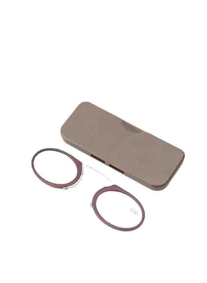 MySouq-Store Fashion Legless Clip Nose Portable Reading Glasses Unisex Ultra Thin Magnification Eyewear Unbreakable