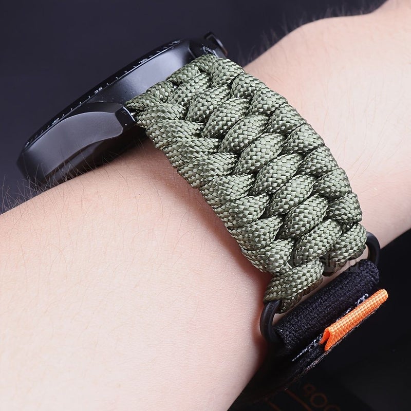 20mm 22mm Hand Woven Loop Nylon Watch Band Mixed Color Suitable for Samsung Galaxy Watch Series 7 6 5 4 3 5 Pro 44mm 40mm 4 6 Classic Huawei Watch GT 6 5 4 3 2 Pro 46mm Xiaomi Series Watches S5 S4 S3 S2 S1 - Image 3