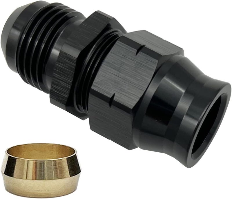 KRD PERFORMANCE 8AN Male to 1/2" Fuel Tube Adapter Fitting - Image 1