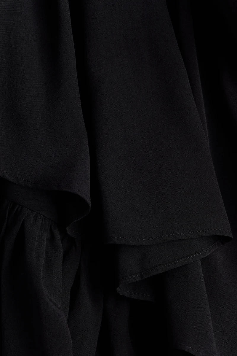 H&M  Shawl-collared peplum blouse for Women | Best Price UAE