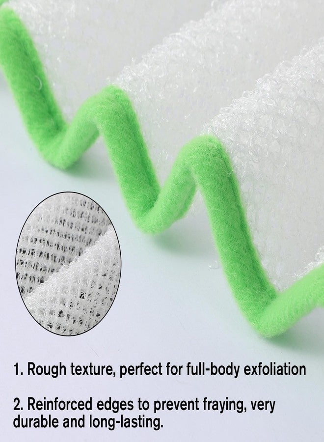 Fyntave 5 PCS Soft Weave Washcloth for Face, Double Sided Shower Washs Cloth Washcloth with Loop Massage Bath Cloth Towel Weave Bath for Deep Cleaning Face Body Wash Cloths for Shower Men Women - Image 3
