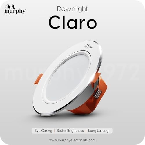 Murphy Claro 9W Concealed LED Downlight | Pack of 20 | Cool White |Aluminium Finish | Eye-Caring & Long-Lasting Brightness | 2 Years Warranty | Suited for 3 Inch Junction Box - Image 3