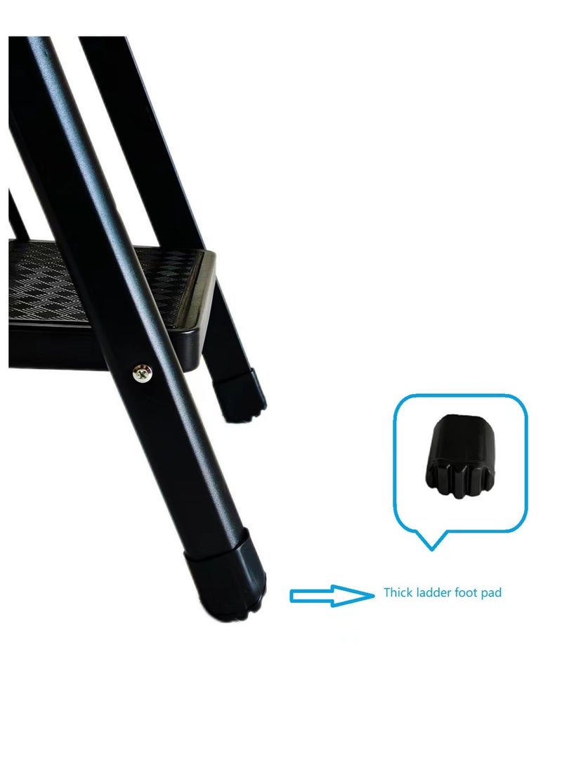 General - 5 Steps Ladder，Foldable Ladder 5 Steps，Home Ladder 5 Step（Black） - Image 1