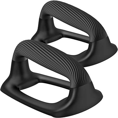 Kipika Push Up Bars, Pushup Stands With Thickened Soft Plastic Handle, Stable and Non-Slip Base, Pushup Handles Perfect for Floor Strength Training (Black) - Image 1