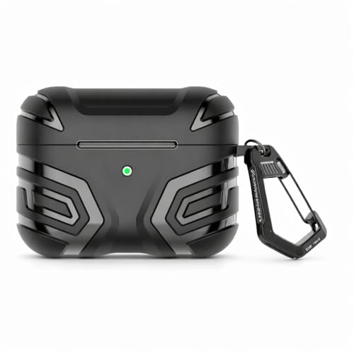 Mizi AirPods Pro 3 Cover Case (2025), Compatible with Airpods Pro 3rd Generation (USB-C Cable) - Full Body Shockproof Hard Protection Design - Black - Image 1