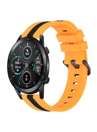 Replacement Strap For Honor Magic Watch2 42mm 20mm Vertical Two-Color Silicone Watch Band Yellow+Black - pzsku/Z3CF906D667CB729D93C7Z/45/_/1714870361/81a7b5fc-58bc-43b3-8769-a06470b0a3bb