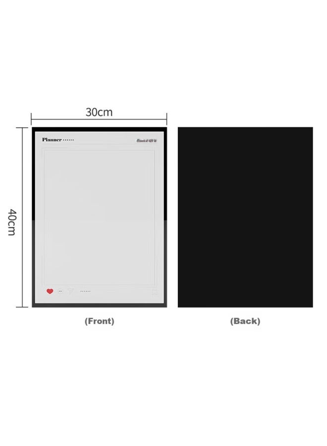 Comix Refrigerator Magnet Message Board, Refrigerator Magnetic Memo Pad, Home Writing Board, Children's Doodle Board, Erasable Whiteboard Pen, Magnetic Soft Whiteboard Set Ds-509 - Image 3