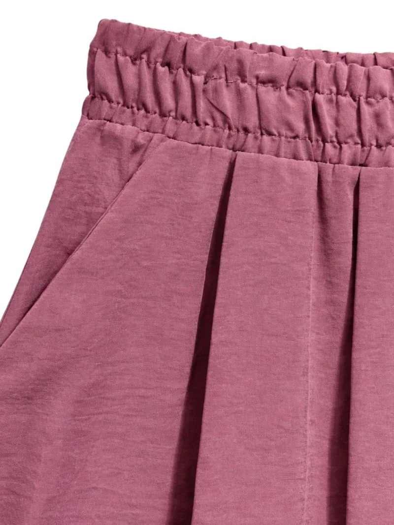 ميكسراي Mixray High Waist Maxi Skirt with Drawstring Waist