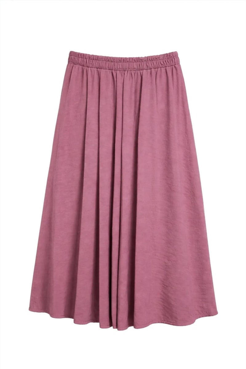 Mixray High Waist Maxi Skirt with Drawstring Waist - Image 3