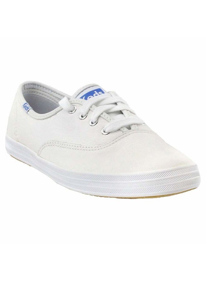Keds Women's Champion Original Canvas Lace-Up Sneaker White, 37 EU Wide - Image 4