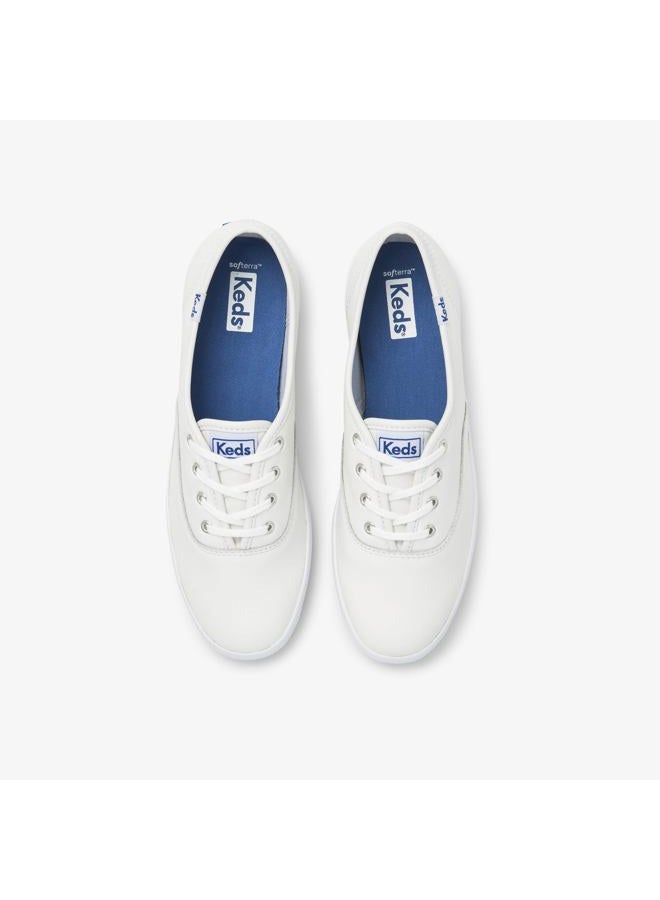 Keds Women's Champion Original Canvas Lace-Up Sneaker White, 37 EU Wide - Image 5