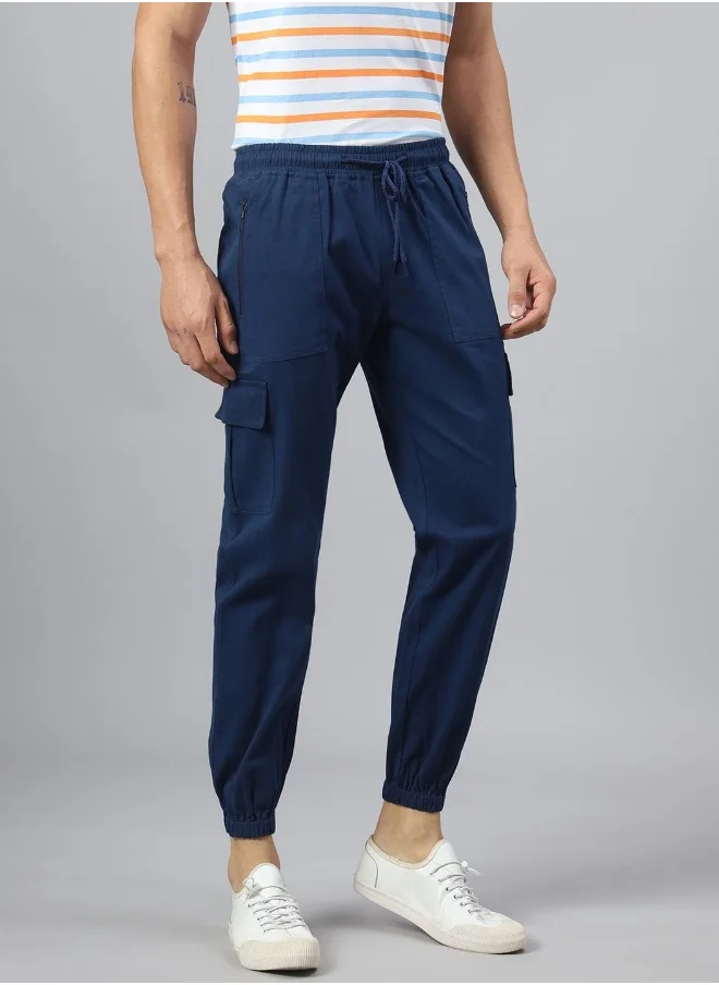Hubberholme Denim Blue Pants For Men