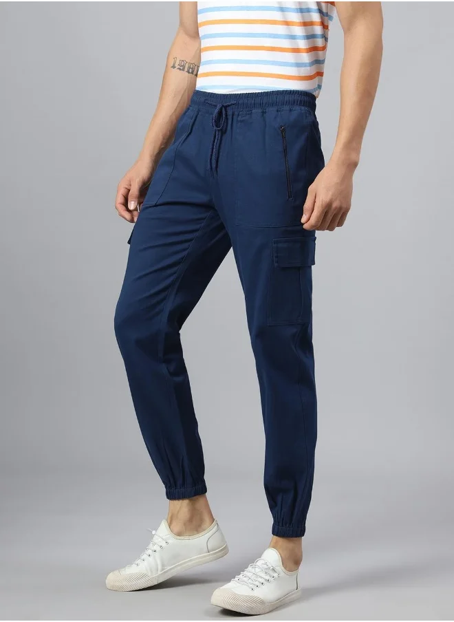 Hubberholme Denim Blue Pants For Men