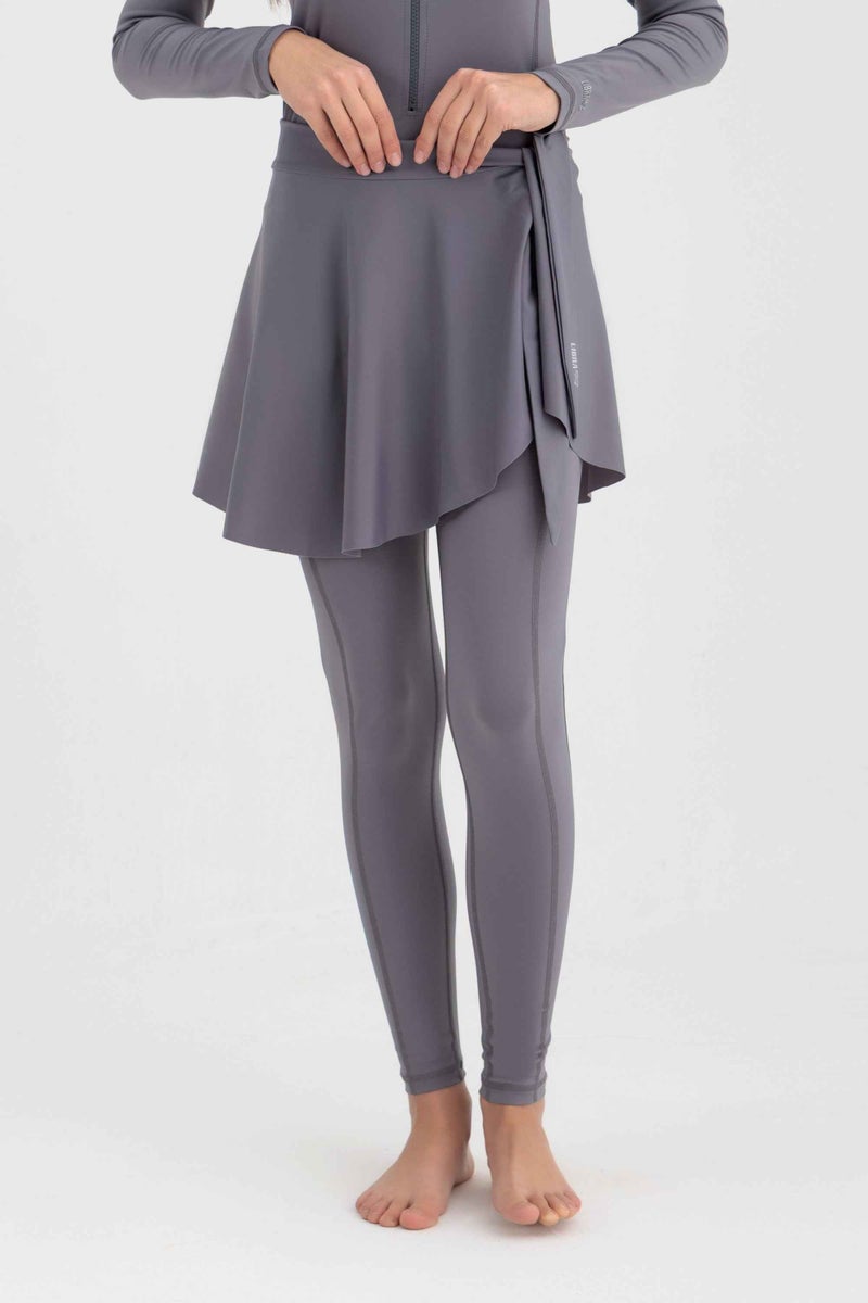 Libra Sport Wave Cover-Up Skirt - Charcoal - Image 2