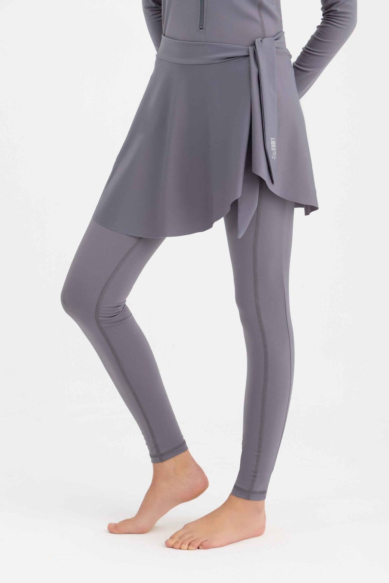 Libra Sport Wave Cover-Up Skirt - Charcoal - Image 5