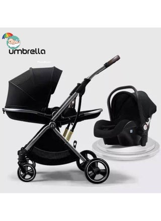 Stroller With Car Seat Umbrella X9 Luxury In Two Directions - Black - pzsku/Z3CF94307CD9ABC7EC8DBZ/45/_/1719509030/c08339ab-41af-4ccf-9e58-b99a43501723