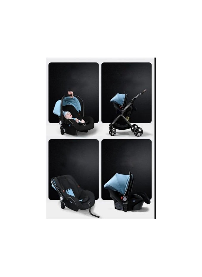 umbrella Stroller With Car Seat Umbrella X9 Luxury In Two Directions - Black  - Image 5