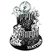 DRWATE Disco Ball Cake Topper Mirror Balls Cake Decorations with Silver Stars Cake Topper for 70s 80s Disco Dance Saturday Night Fever Birthday Supplies Style 1 - Image 3