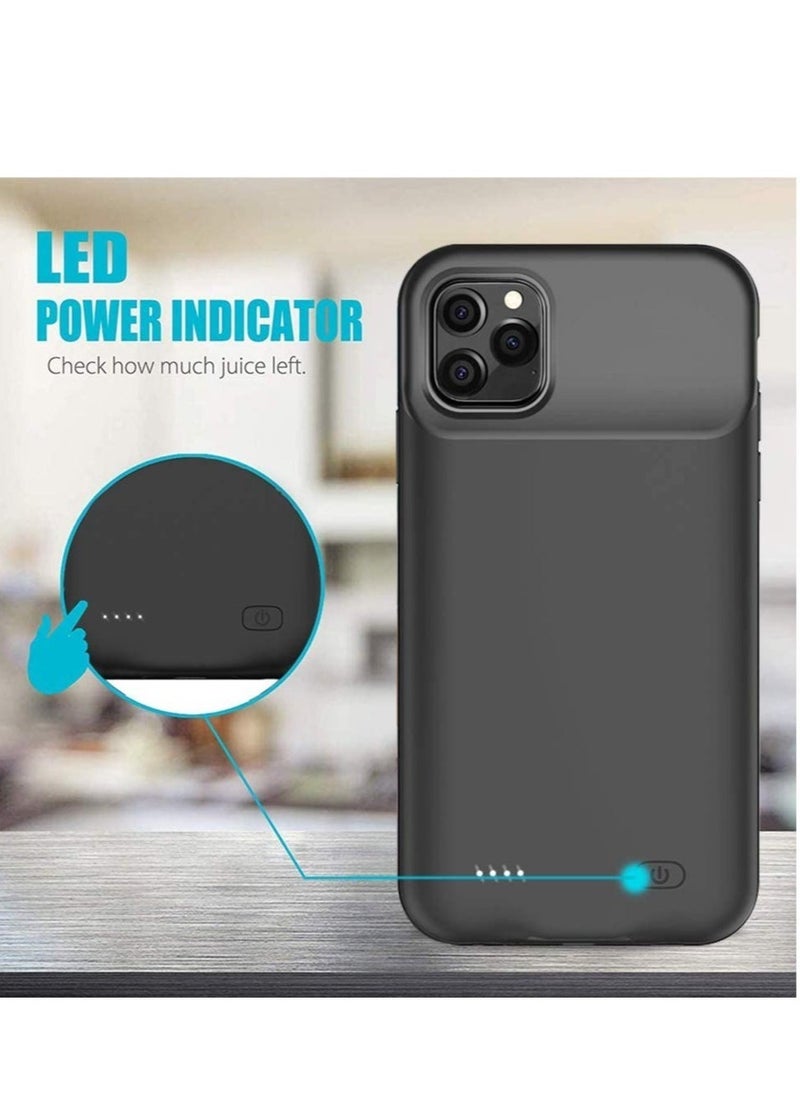 Raxoom Battery Case for iPhone 14 Pro Max, 4500mAh Rechargeable Portable Charging Case for iPhone 14 Pro Max (6.7 inch) Extended Battery Pack Protective Charger Case (Black) - Image 2