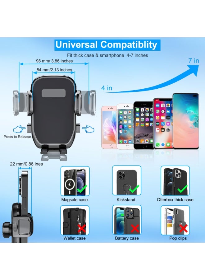 Car Cup Holder Mobile Phone Mount with Adjustable 360° Rotating Cradle for Smartphones - Image 4