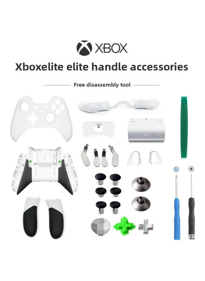 Generic Xbox Elite Elite Generation Handle LB Button RB Pick Wheel Base Cross Mosaic Shell Accessories-Product Color:Silver Cross Key  - Image 2