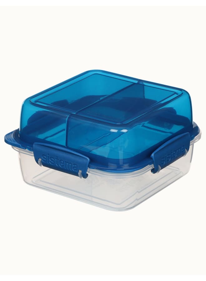 Sistema Lunch Box – BPA Free Plastic Blue 1.24L - Image 2