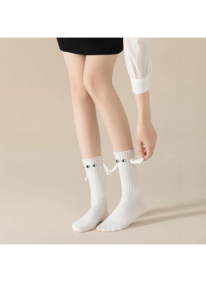 2 Pairs Holding Hands Socks Funny Magnetic Suction Couple Socks Unisex Couple Socks - Image 4