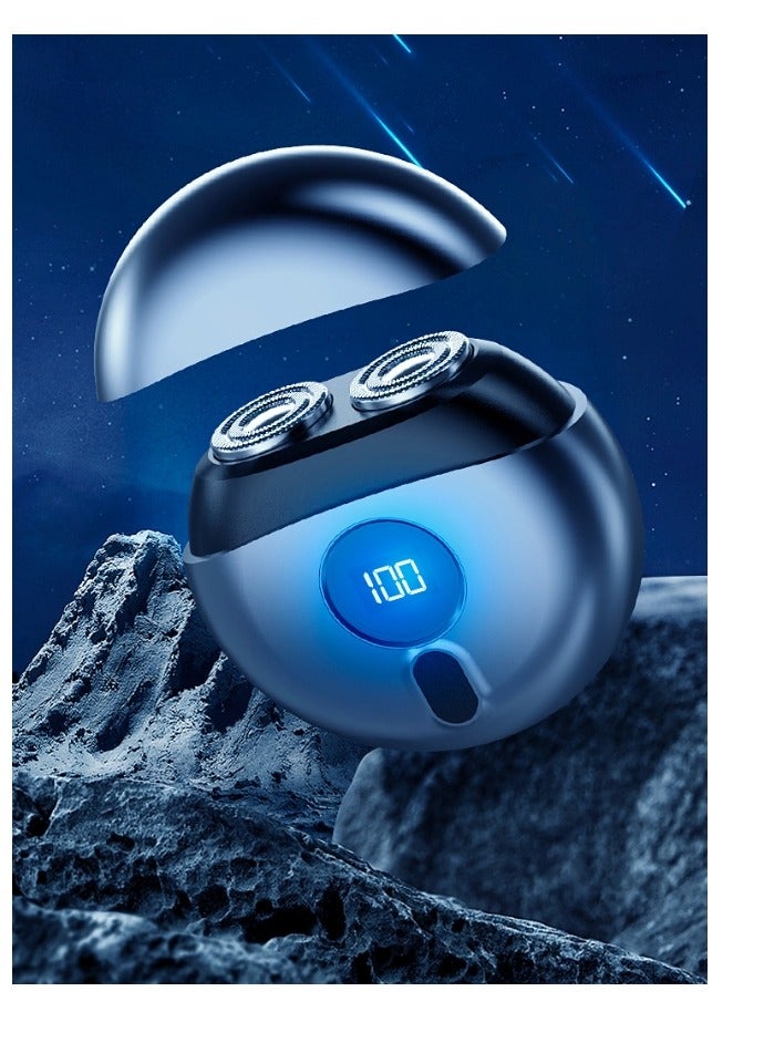 KUYING New Mini Frisbee Scraper USB Charging Mini Shaver Men's Silent Travel Portable Beard Knife  - Image 4