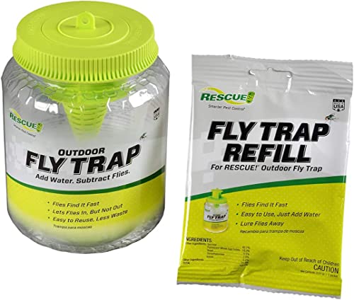 Rescue Outdoor Reusable Fly Trap Canister 4 Pack - Image 3