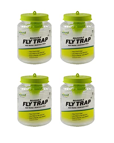 Rescue Outdoor Reusable Fly Trap Canister 4 Pack - Image 1
