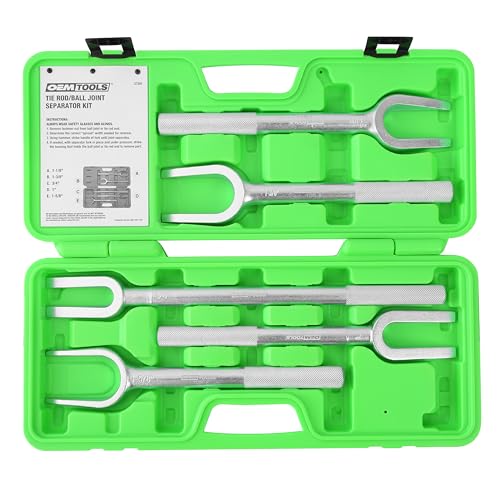 OEMTOOLS مجموعة فاصل قضيب التوجيه/المفصل الكروي OEMTOOLS 37201، 5 قطع، استبدال قضيب التوجيه، فصل المفاصل الكروية وأذرع بيتمان، شوكة مخلل، أداة إزالة المفصل الكروي - Image 3
