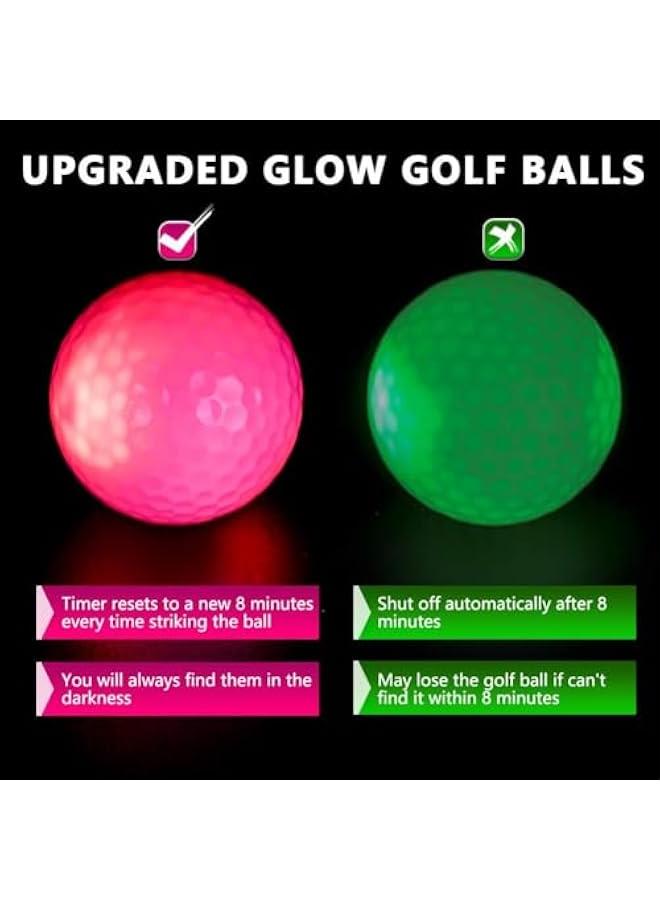 Generic Glow in The Dark Golf Balls Light up Night Led Golf Balls Gift Sets for Men Kids Women - Image 4