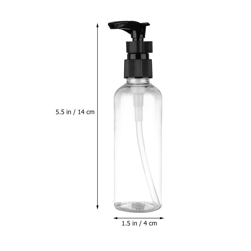 4PCS 100ml Mini Lotion Storage Bottles Cosmetics Perfume Dispensers Portable Shampoo Holders Containers for Travel Trip Outdoor (Black Press Pump) - Image 2