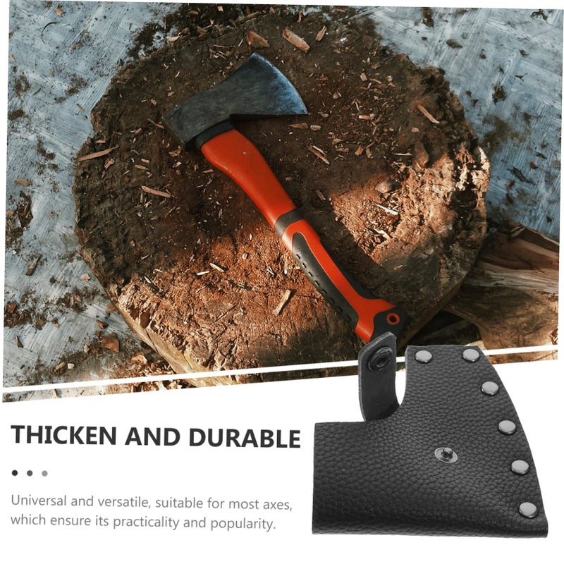 Leather Hatchet Cover Protective Case for Outdoor Camping Hiking Axe Protection - Image 4