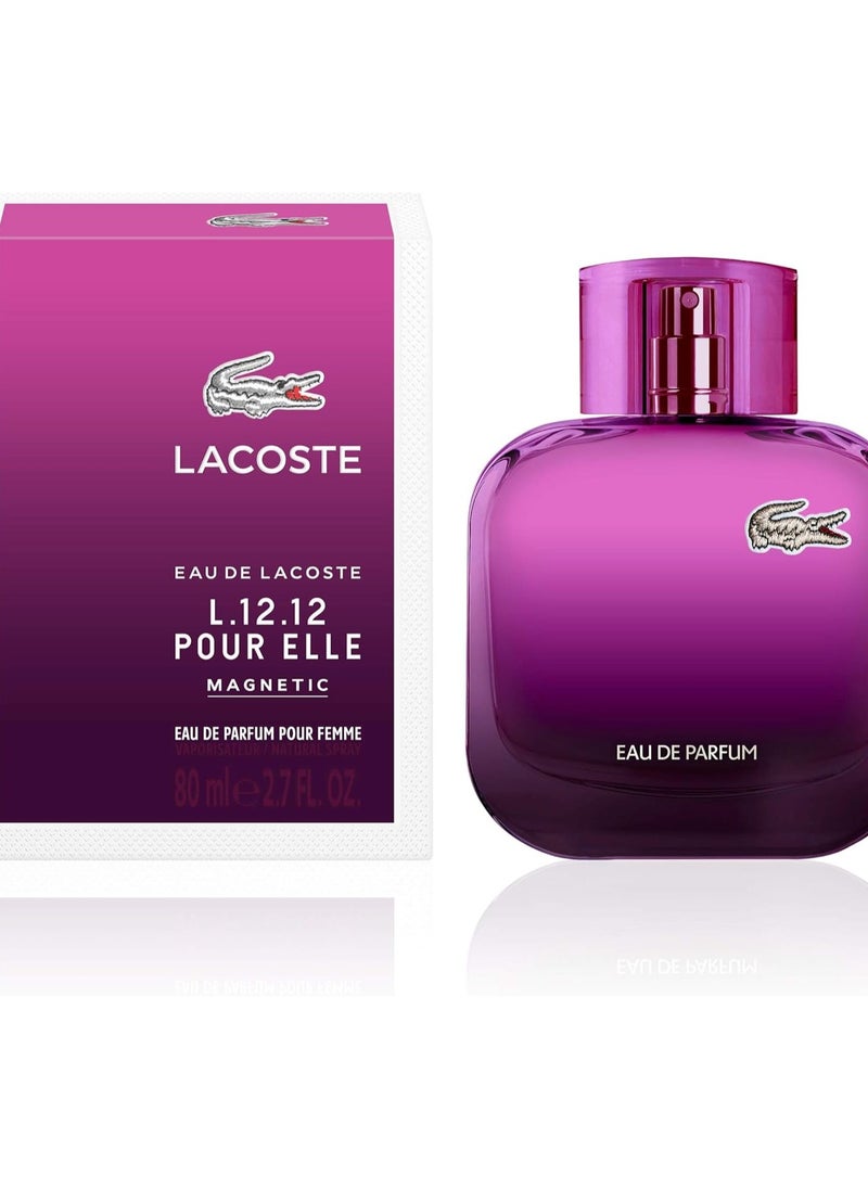 LACOSTE - Eau de Lacoste L.12.12 Pour Ile Magnetic by Lacoste for Women - Eau de Parfum, 80 ml - Image 1