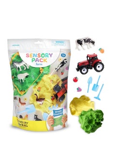 Creativity for Kids Creativity for Kids Sensory Pack Farm, includes fluffy cloud clays, clay beads, farm animals, fences, Farm tools and a tractor, Fun and Interactive Farm-Themed Sensory Kit, Perfect for Ages 3+  - Image 1