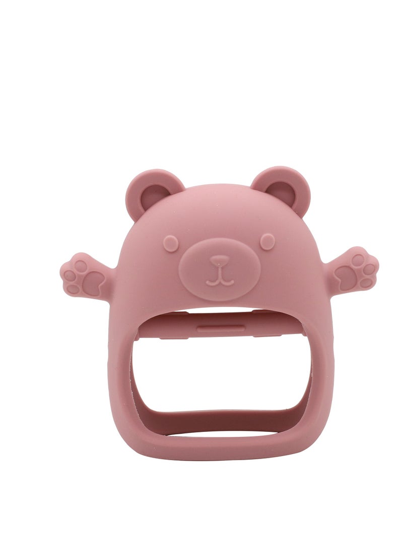Generic - Silicone Teether Bear Gloves Toy Baby Teething Stick Anti-Sucking Hand Soothing Toy - Image 1