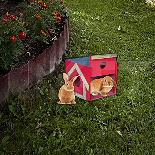 Cket Wood Pet House for Small Pets - Hamster, Tortoise, Rats, Chinchilla, Hedgehog, Gerbil, Sugar Glider, Birds Hideout - Image 5