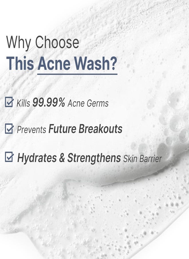 WILD OAK WildOak 2.5% Benzoyl Peroxide Acne Face Body Wash | 450ml Value Pack | Kills 99.99% Acne Germs | Fights Severe Bacne | Unclogs Pores & Prevents Breakouts | Scientifically Proven Non-Drying Formula - Image 3