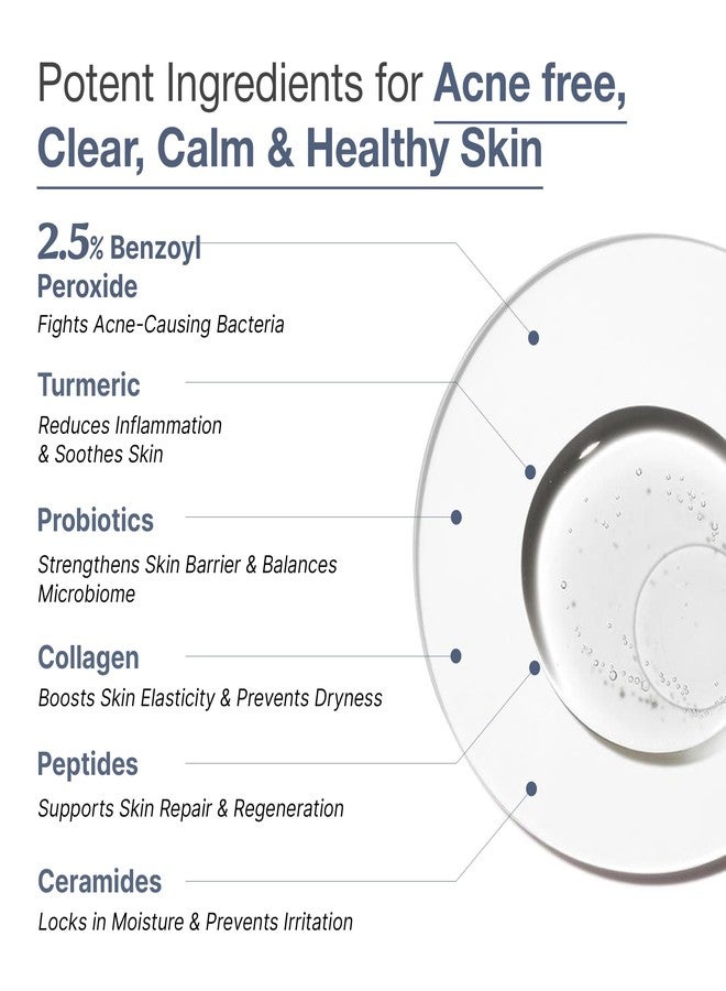 WILD OAK WildOak 2.5% Benzoyl Peroxide Acne Face Body Wash | 450ml Value Pack | Kills 99.99% Acne Germs | Fights Severe Bacne | Unclogs Pores & Prevents Breakouts | Scientifically Proven Non-Drying Formula - Image 2
