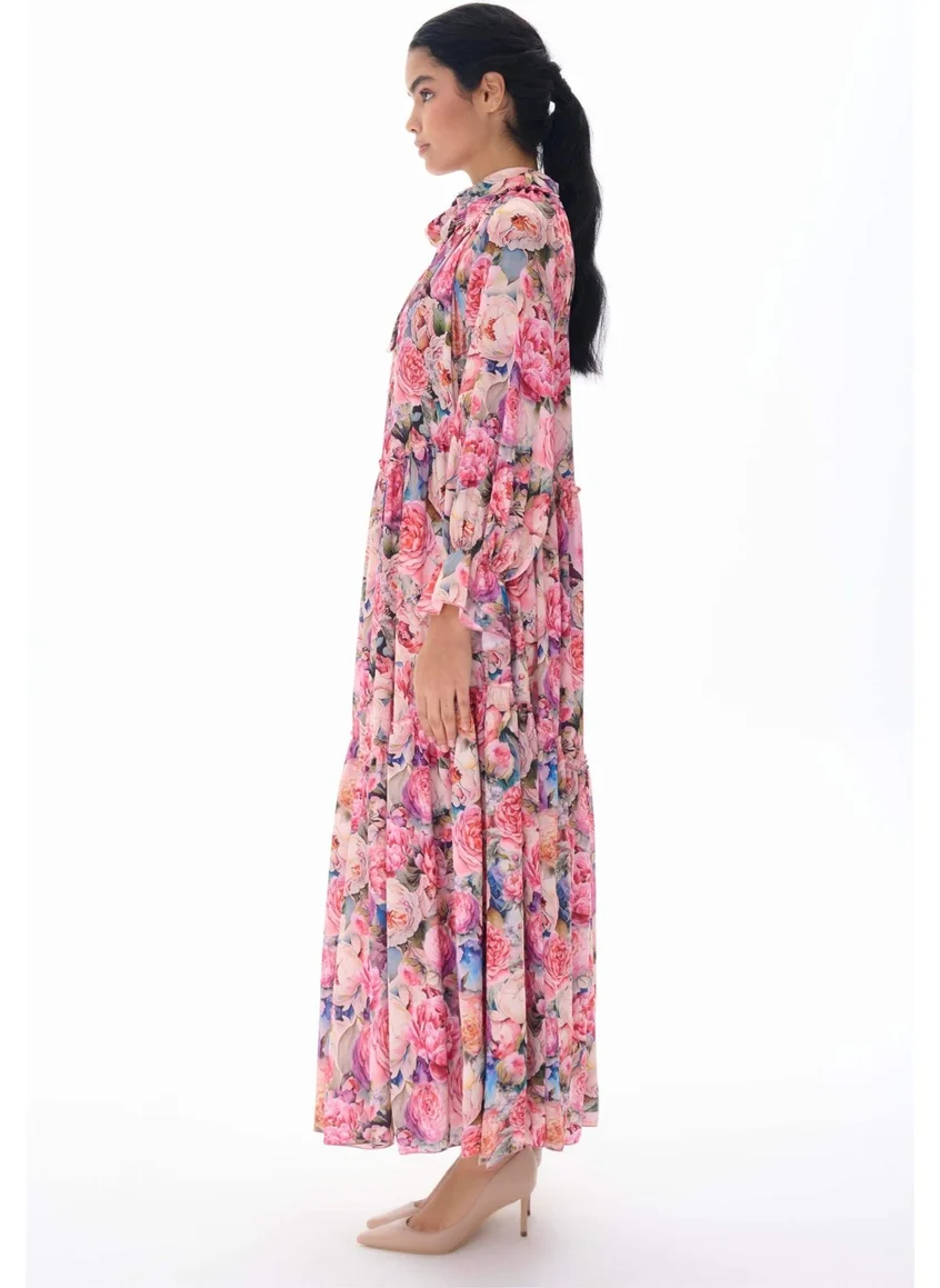 Miha Baby Collar Oversize Dress Pink