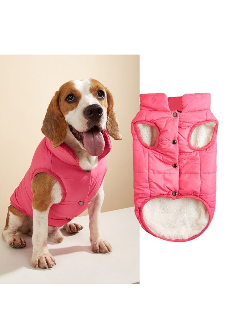 Loquat Squality Pet Dog Clothes Vest Winter  Nave Pink - Image 2