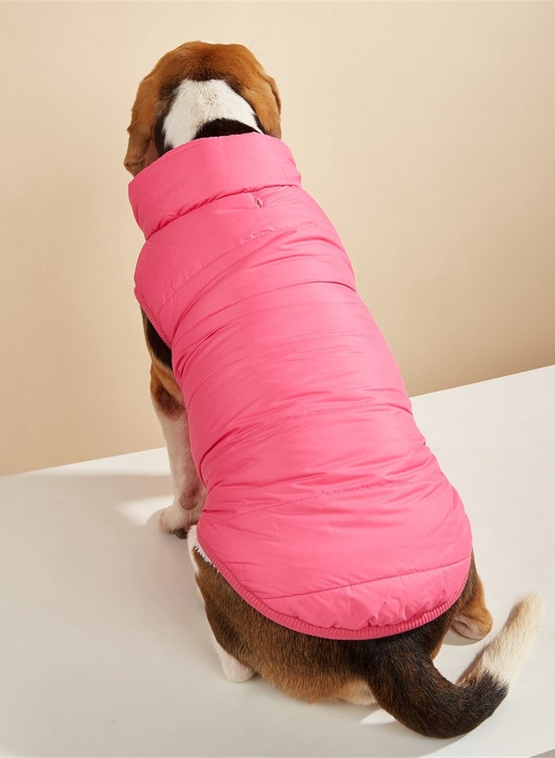 Loquat Squality Pet Dog Clothes Vest Winter  Nave Pink - Image 1