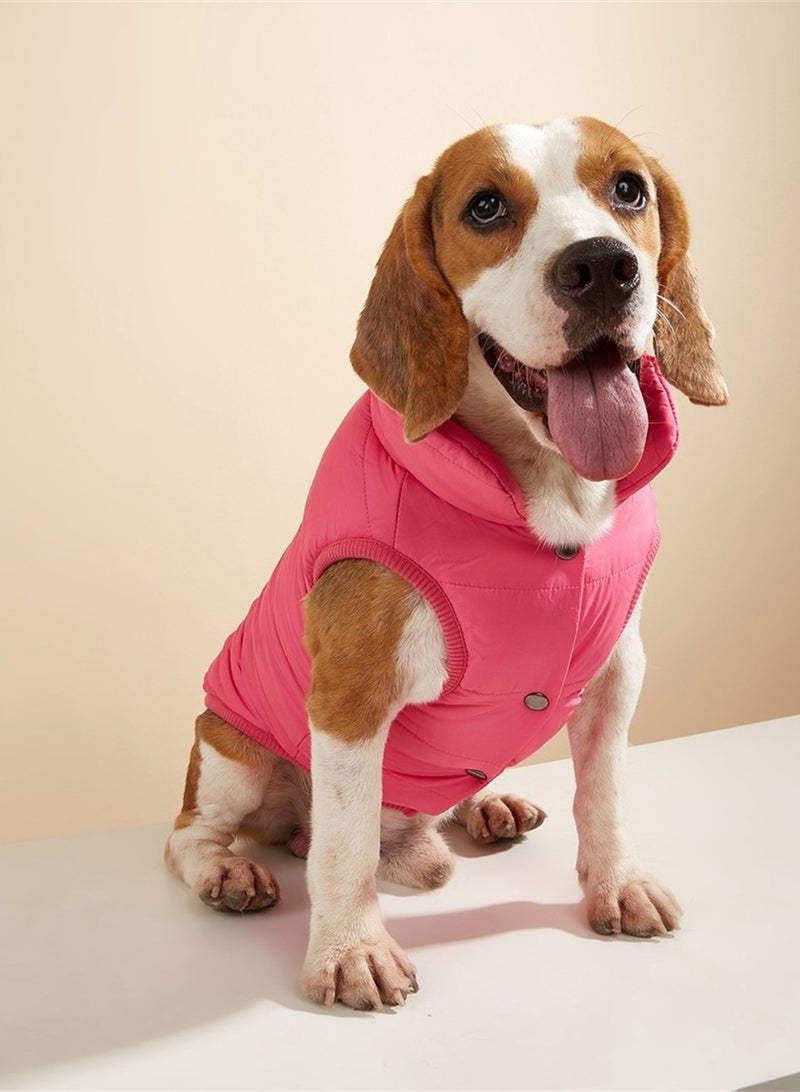 Loquat Squality Pet Dog Clothes Vest Winter  Nave Pink - Image 3