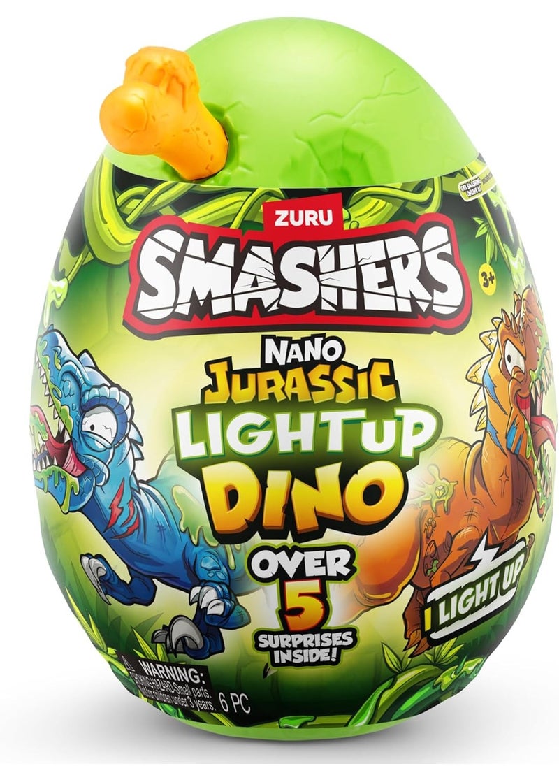 ZURU - Zuru Smashers Nano Jurassic Light Up Dino Egg - Assorted/Style May Vary - Image 1