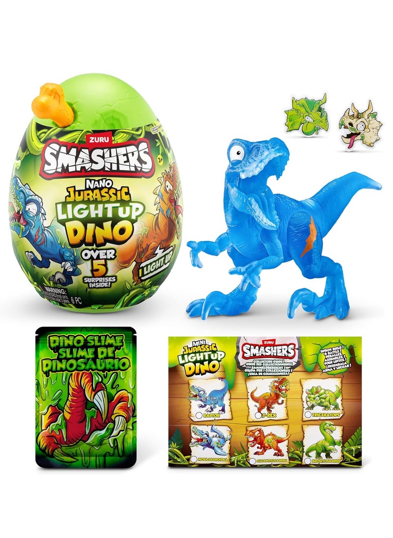 ZURU - Zuru Smashers Nano Jurassic Light Up Dino Egg - Assorted/Style May Vary - Image 1